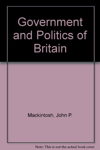 Book The Government And Politics Of Britain free