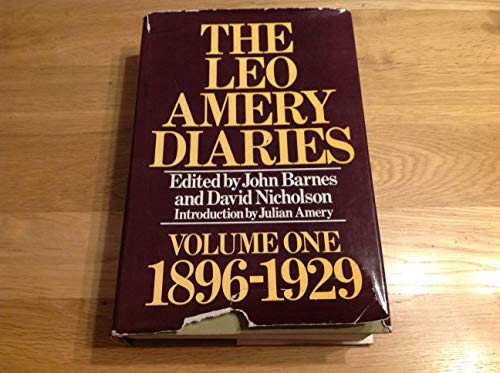 Book The Leo Amery diaries (v. 1) free