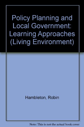 Book Policy planning and local government (The Built environment series) free