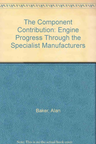 Book The component contribution: Engine progress through the specialist manufacturers free