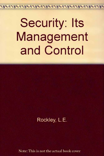 Book Security: Its management and control free