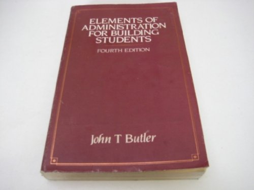 Book Elements of administration for building students free