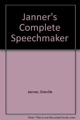 Book Janner's Complete Speechmaker free