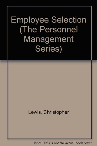 Book Employee Selection (the Personnel Management Series) free