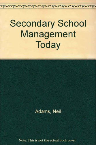 Book Secondary School Management Today free