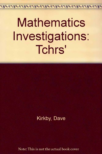 Book Mathematics Investigations free