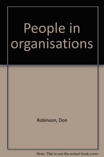 Book People in Organizations free