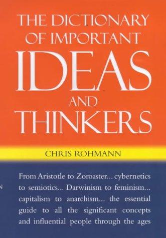 Book The Dictionary of Important Ideas and Thinkers free