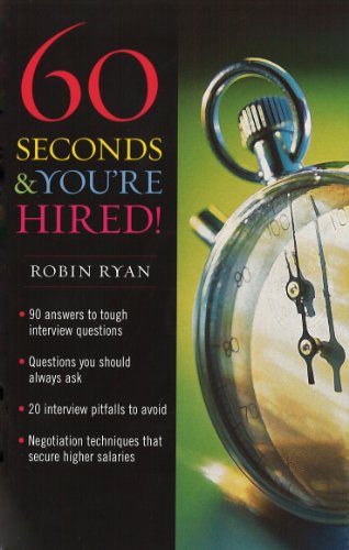 Book 60 Seconds And You're Hired free