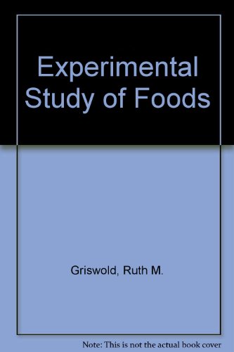 Book The Experimental Study Of Foods free