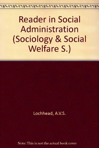 Book A reader in social administration; (Sociology and social welfare series, 3) free