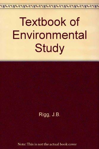 Book A textbook of environmental study for school scientists, free