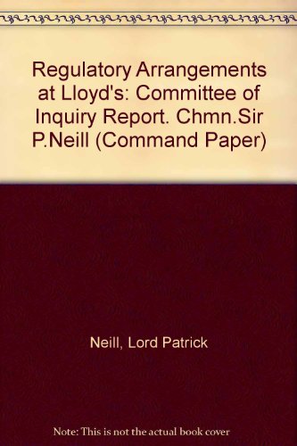 Book Regulatory arrangements at Lloyd's free
