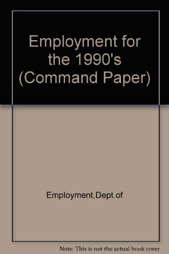 Book Employment For The 1990s free