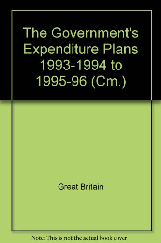 Book Government's Expenditure Plans - Departments Of The Secretary Of State For Scotland & Forestry Commission (scottish) (cm.) free