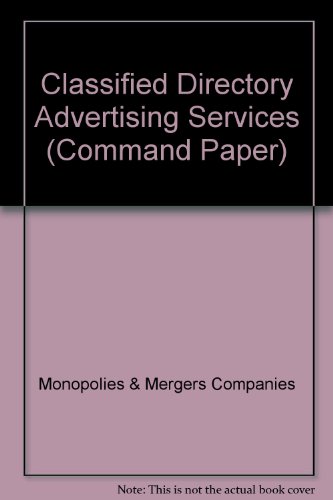Book Classified Directory Advertising Services (Command Paper) free