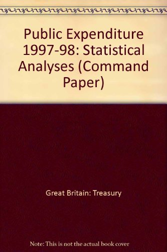 Book Public Expenditure: Statistical Analyses 1997-98 (cm.: 3601) (command Paper) free