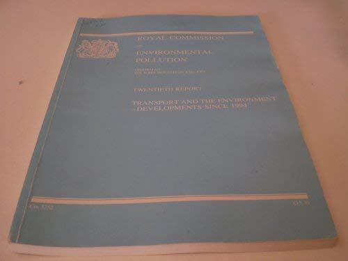 Book Transport and the Environment: Developments Since 1994 (Cm: 3752) free