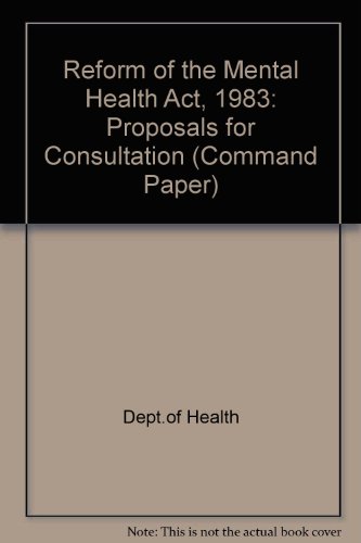 Book Reform of the Mental Health Act (Cm) free