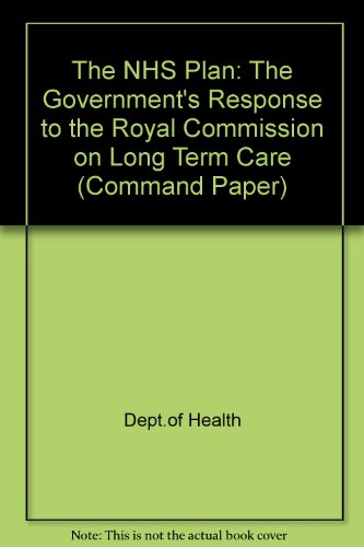 Book NHS Plan for Long Term Care (Command Paper) free