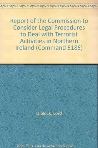 Book Report of the Commission to consider legal procedures to deal with terrorist activities in Northern Ireland ([Great Britain. Parliament. Papers by command] cmnd) free