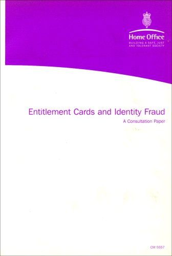 Book Entitlement Cards and Identity Fraud: A Consultation Paper free