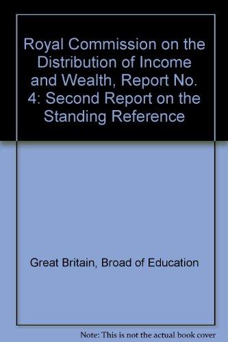 Book Second report on the standing reference (Report - Royal Commission on the Distribution of Income and Wealth ; no. 4) free