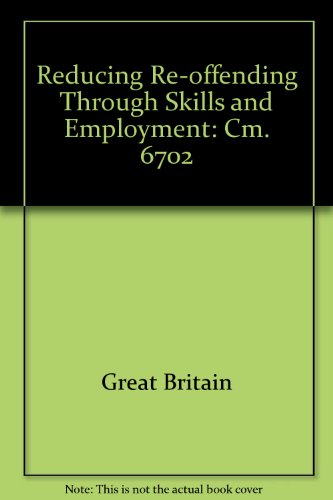Book Reducing Re-offending Through Skills And Employment free