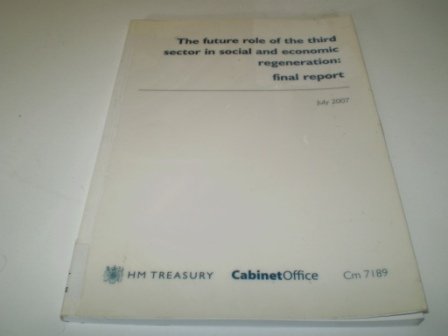 Book The Future Role Of The Third Sector In Social And Economic Regeneration: Final Report: Final Report (cm.) free