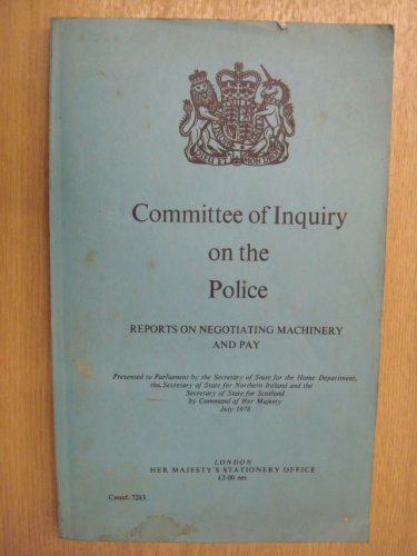 Book Committee of Inquiry on the Police reports on negotiating machinery and pay (Cmnd.7283) free