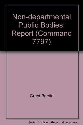 Book Report On Non-departmental Public Bodies (cmnd) free