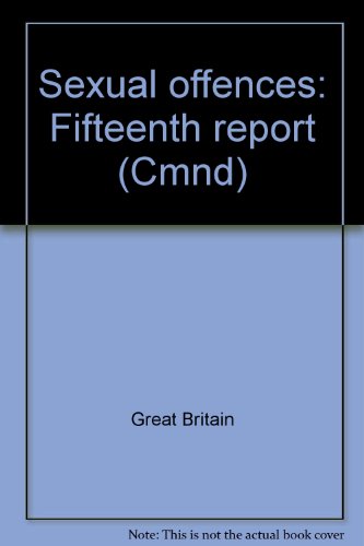 Book Sexual offences: Fifteenth report (Cmnd) free