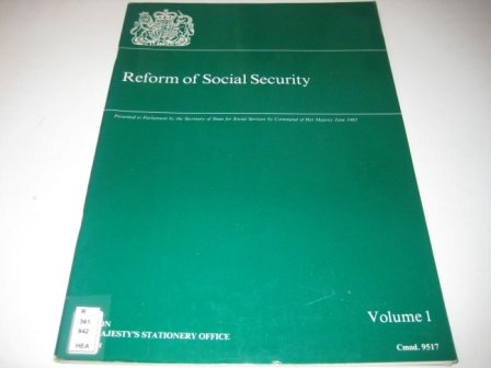 Book Reform of Social Security (Cmnd.: 9517) free