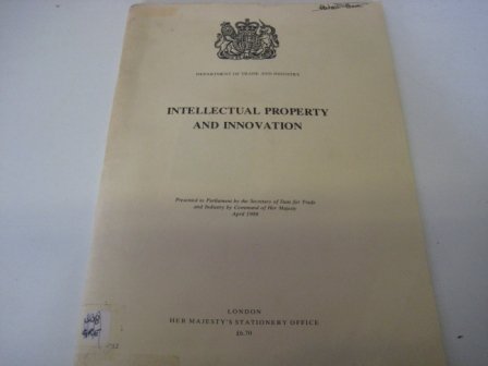 Book INTELLECTUAL PROPERTY AND INNOVATION (COMMAND 9712) free