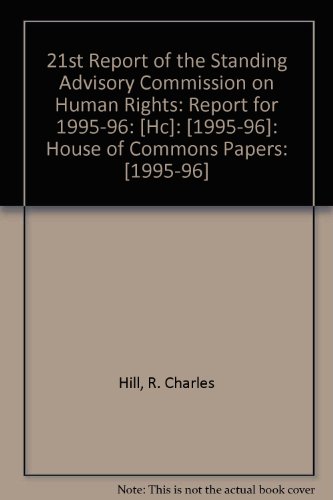 Book Standing Advisory Commission On Human Rights - Annual Report For 1995-96 free