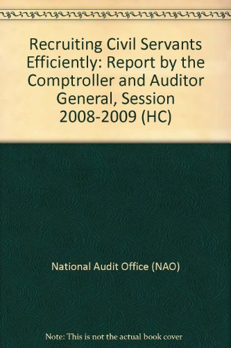 Book Recruiting Civil Servants Efficiently (house Of Commons Papers) free