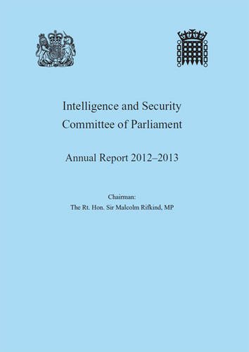 Book Intelligence And Security Committee Of Parliament Annual Report 2012-2013 (house Of Commons Papers) free