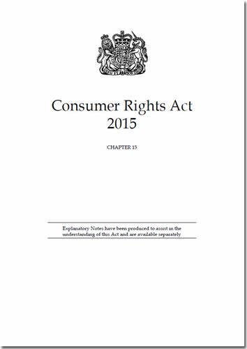 Book Consumer Rights Act 2015: Chapter 15 free