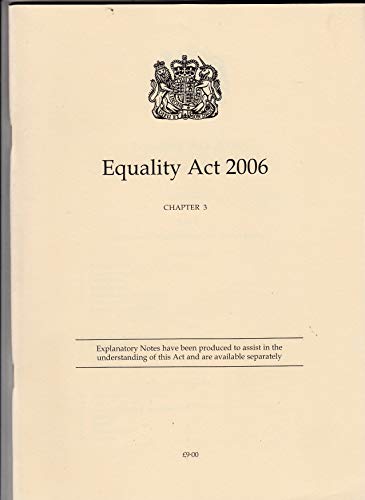 Book Equality Act 2006, Elizabeth II. Chapter 3 free