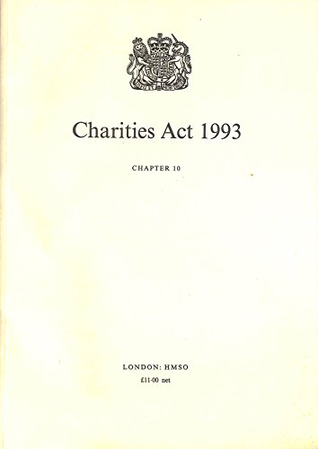 Book Charities Act 1993 free
