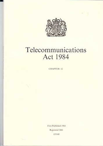 Book The Telecommunications Act 1984 free