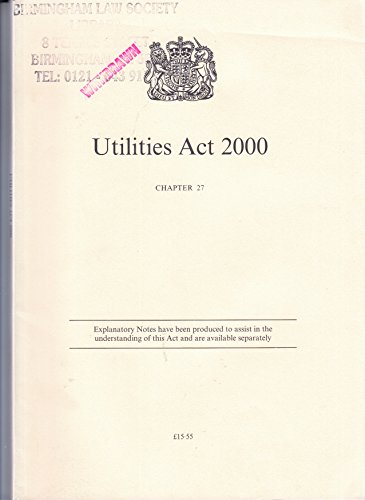 Book Utilities Act: 2000 free