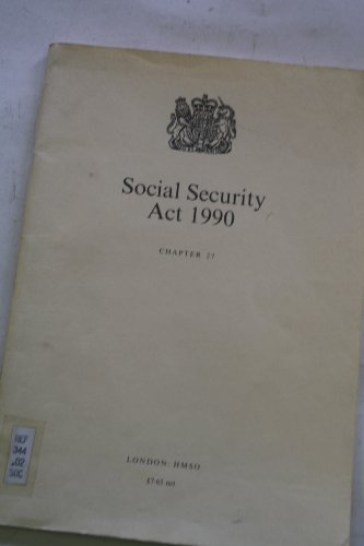 Book Social Security Act 1990 Chap 27 free