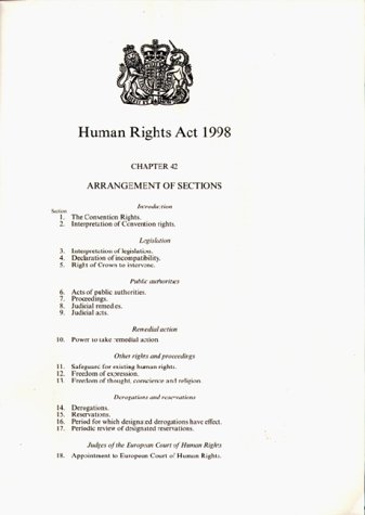 Book Human Rights Act 1998: Elizabeth Ii. Chapter 2 (public General Acts - Elizabeth Ii) free