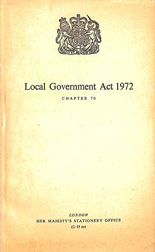 Book Local Government Act 1972: Elizabeth II. Chapter 70 free