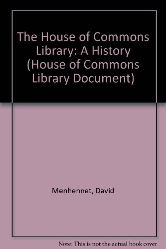 Book The House of Commons Library : A History free