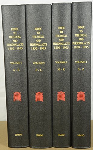 Book Index to the local and personal acts, 1850-1995 free