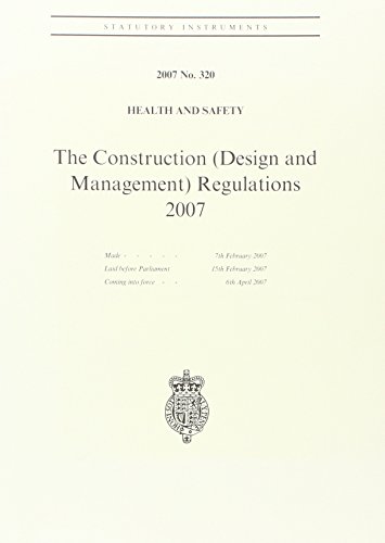 Book The Construction (design And Management) Regulations (statutory Instruments) free