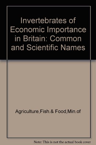 Book Invertebrates of economic importance in Britain: Common and scientific names free