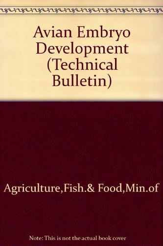 Book Avian Embryo Development (technical Bulletin) free
